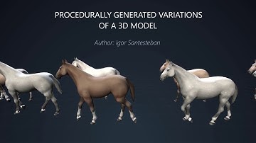 Procedurally generated variations of a 3D model
