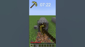 NETHERITE VS GOLD PICKAXE #minecraftshorts #youtubeshorts