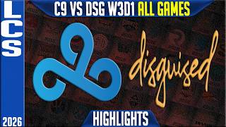 C9 vs DSG Highlights ALL GAMES | LCS Spring 2026 W3D1 | Cloud9 vs Disguised