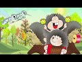 Четыре Ежика - мультик с песней - Наталия Лансере | детские песни / Four hedgehogs children songs