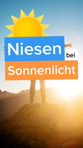 Kennst du das?☀️🤧 #ScienceFacts #photischerniesreflex #niesreflex #niesen #sonne #licht #gesundheit