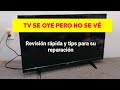 TV con pantalla negra , revisión y solución