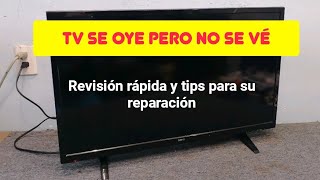 TV con pantalla negra , revisión y solución