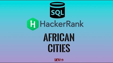 #43 African Cities | HackerRank SQL Solutions #coding #sql #viral #programming #641