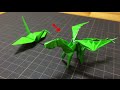 ツルの手順からドラゴンの折り紙ができてしまう動画How to make Origami Dragon 종이 접기