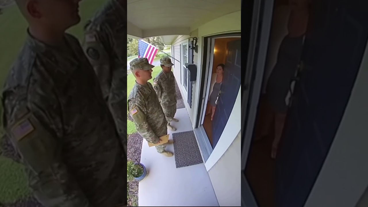 soldiers inform the wife about death in the war 