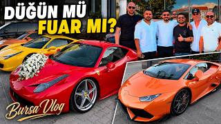 Düğün Mü, Fuar Mı? Ferrari ve Lamborghini Konvoyu | BURSA VLOG