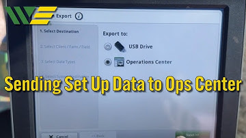 How to Send Setup Data to the Ops Center from a John Deere Gen 4 or G5 Display
