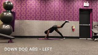 Down Dog Abs - Left