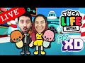 LIVE de TOCA LIFE cuidando dos gêmeos e PK XD NATAL