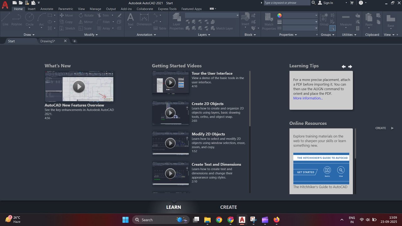 Interface of The AutoCAD | Autocad Tutorials - YouTube