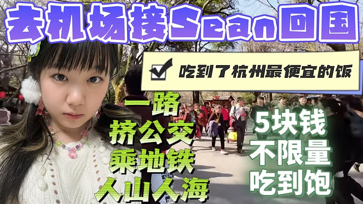 去機場接Sean回國｜一路擠公交乘地鐵人山人海，吃到了全杭州最便宜的飯，花5元不限量吃到飽！ - 天天要聞