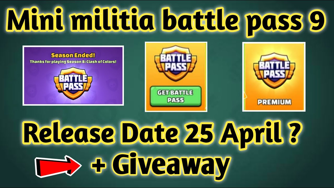 😍 Mini militia battle pass season 9 Release date | mini militia new ...