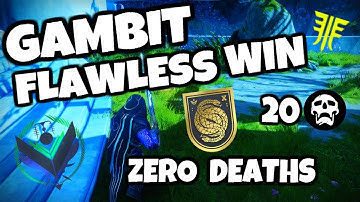 FLAWLESS GAMBIT MATCH 20.0 KD | MOST GAMBIT PvP KILLS WITOUT DYING (WORLD RECORD)