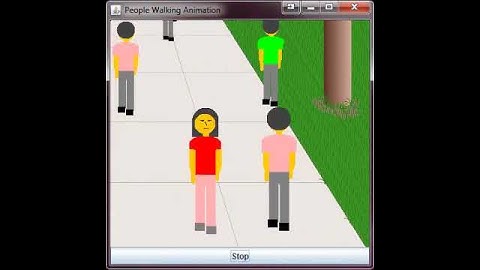 Java Animation - People Walking