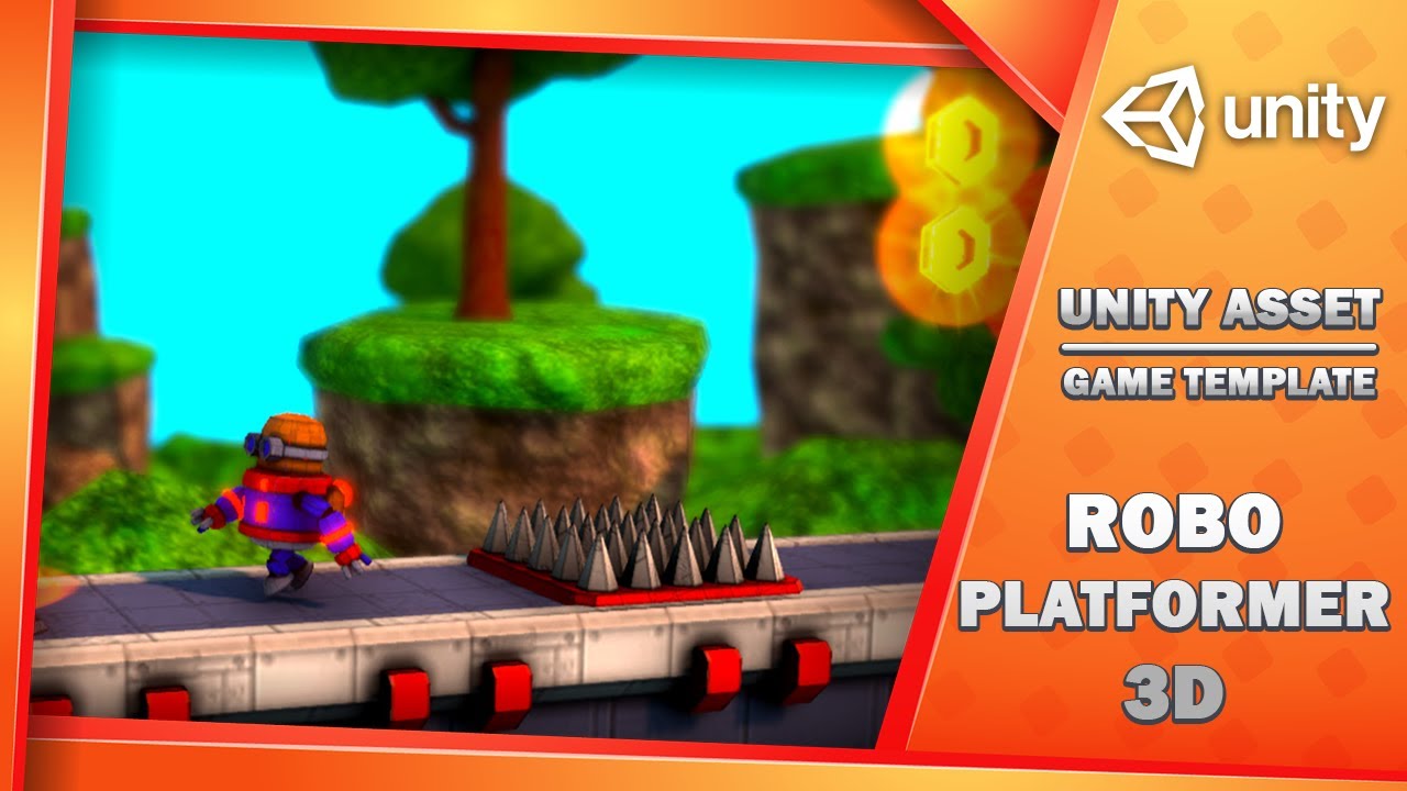 Robo Platformer 3D - Game Template, video preview 8