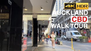 Auckland CBD Walkthrough on Saturday Morning New Zealand 4K HDR