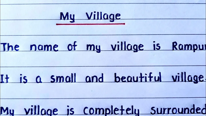 My village essay || Essay on my village || My village paragraph ||  My village || Our village - DayDayNews