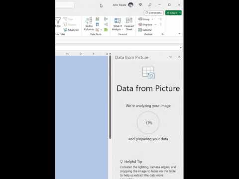 Import Data from a PICTURE!!!