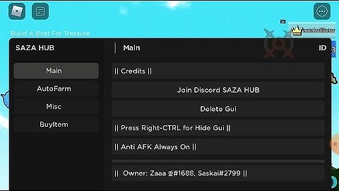 SCRIPT ARCEUS X BUILD A BOAT AUTO FARM AND MORE...