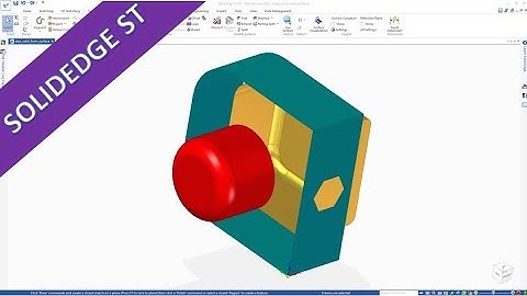 Solid from Face / Surface - SolidEdge ST 10 Training - FAQ Shorts