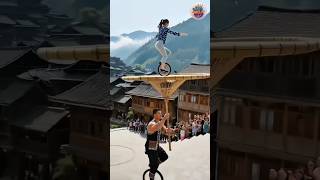 Son And Father Amazing Circus Act Resimi