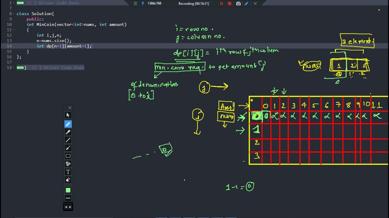 Dynamic Programming || Minimum coins Problem Detailed Explaination ||Amazon,Oracle,Paytm,Samsung