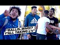 "Ballislife..Y'all WEAK AF" Trash Talkers LOSE IT & The WHOLE Park Turned ON US! Vegas Was WILD