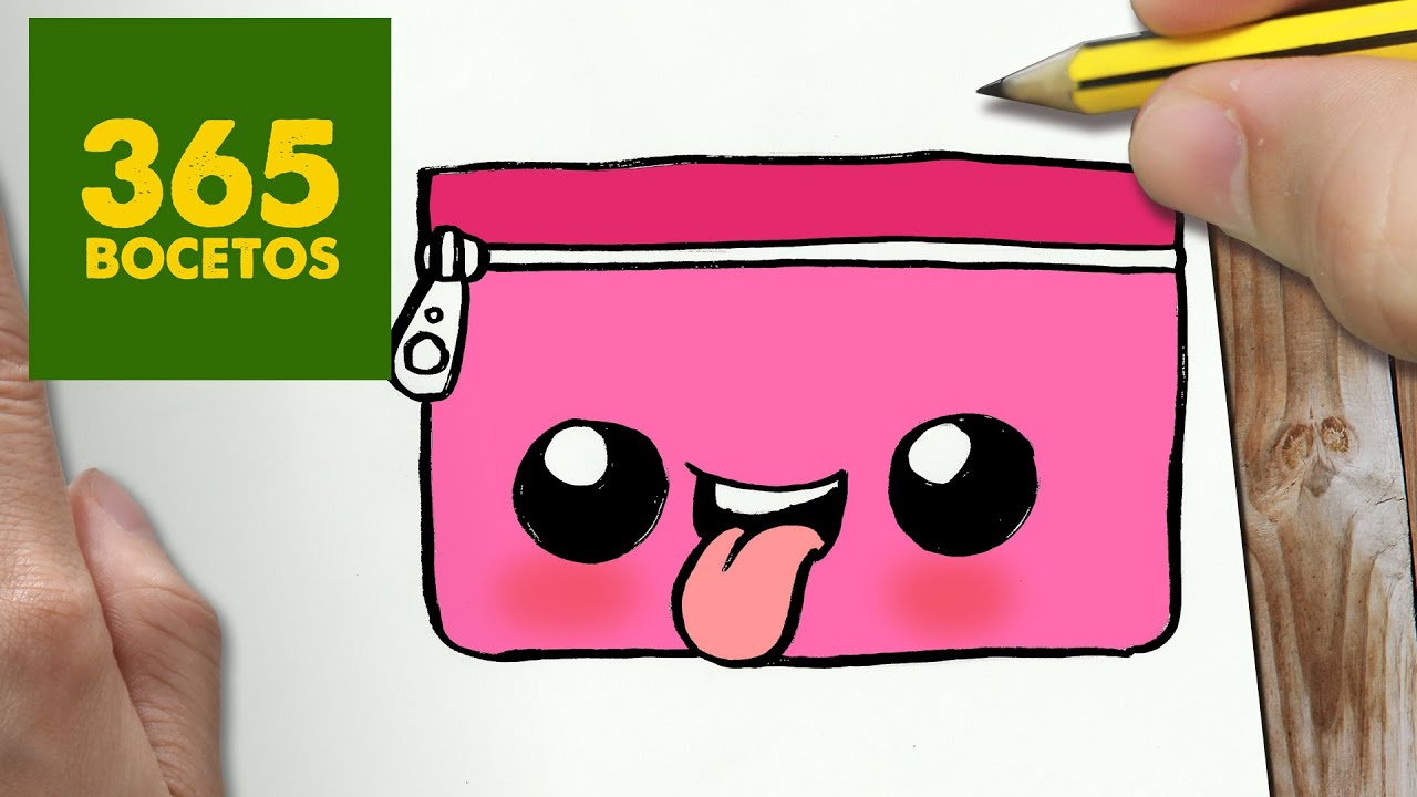 COMO DIBUJAR ESTUCHE KAWAII PASO A PASO - Dibujos kawaii faciles - How to draw a -