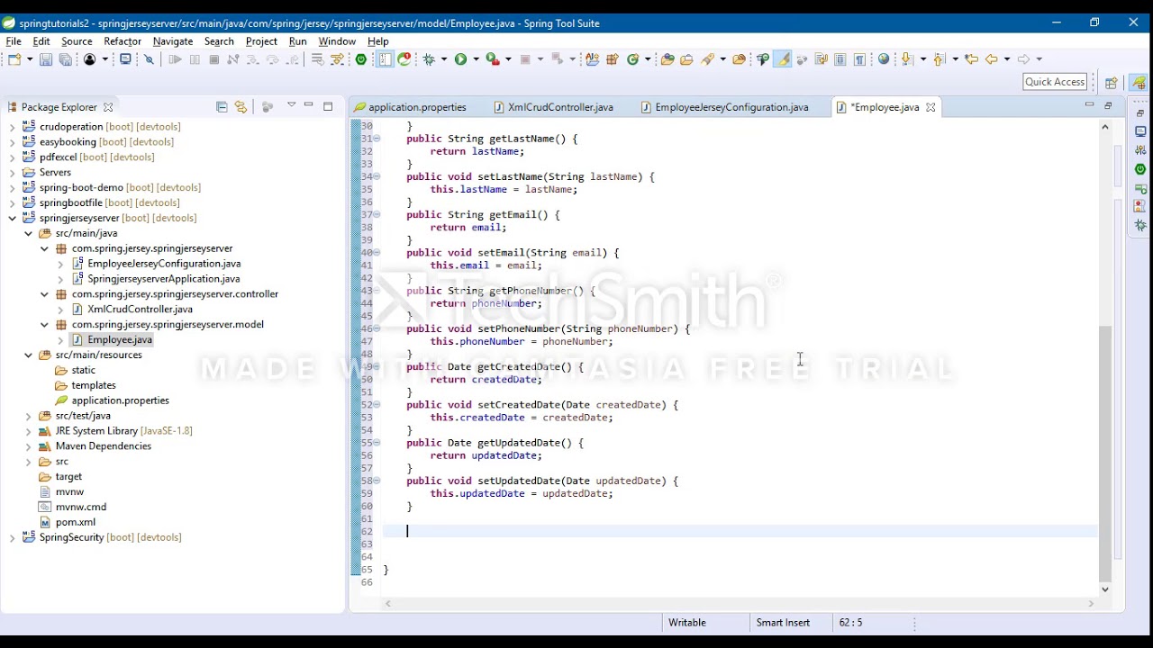 Spring Boot With Jersey Client & Sever Side Application - YouTube