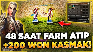 48 SAAT BOYUNCA 2 ÇAR FARM ATTIM! 🤑 ( +200 WON ) | BÜYÜK KUSURSUZ SİMYA RİSKİ! | Metin2 Sıfırdan#33