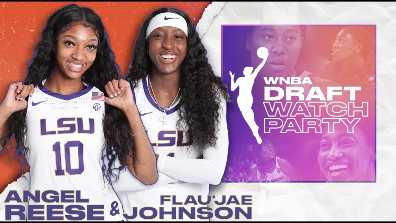 Angel Reese x Flau'Jae Johnson WNBA Draft Watchalong YouTube