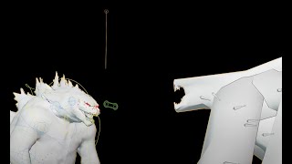 Godzilla Legendary (atomic breath) vs Female Muto | RIGGING 3D MODEL TEST