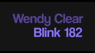 Blink 182 Wendy Clear karaoke