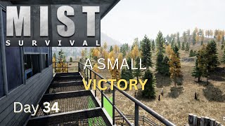 Mist Survival Gameplay | A Small Victory | Day 34 | Building | Crafting |