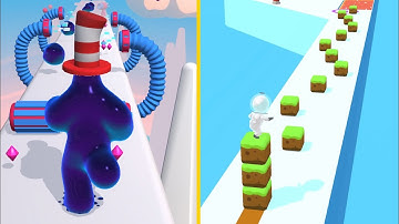 Blob Runner 3D Vs Cube Surfer - All Levels Gameplay Android, iOS NEW UPDATE
