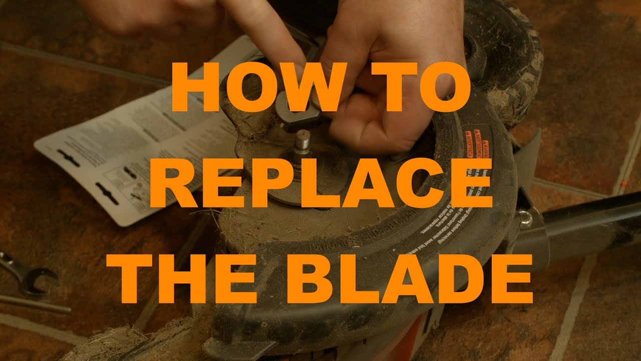 HowTo Replace an Edger Blade YouTube