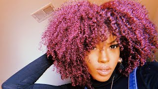 HOW I DYED MY NATURALLY BLACK HAIR TO RED – NO COLOR DAMAGE | Slim Reshae