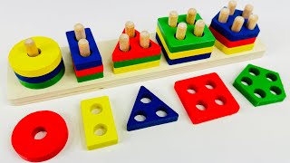 Best Learn Shapes and Colors | Top Preschool Activity Puzzle | Toddler Learning  Shapes Toy Video