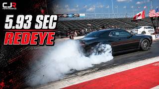 Dodge Challenger Hellcat Redeye Breaks Out by .005—Then Runs 5.93 | Drag Racing