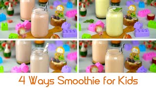 4 Ways Smoothie for Kids / बच्चों के लिए 4 तरह की स्मूदी by Yum 317 views 2 weeks ago 2 minutes, 32 seconds