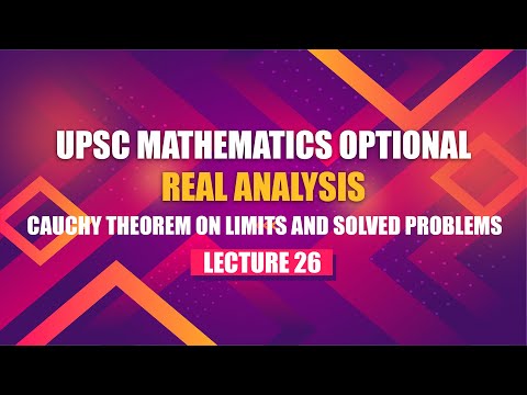 UPSC Mathematics Real