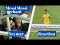 Neymar jr chant messi messi with al hilal fans  how ronaldo react