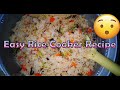 Easy Rice Cooker Recipe | All In One Pot Rice | Rice Cooker Meals