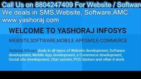 yashoraj Infosys: website design and development company in Patna Bihar