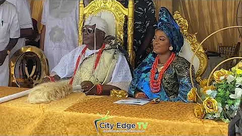Olu of Iwaya & His Beautiful Wife at His One Year Coronation Anniversary