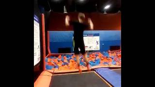 @Blake double front into foam pit