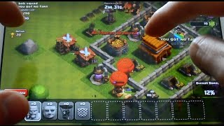 Clash of Clans Multiplayer Attack. Clan Reinforcements on Galaxy Tab 4. screenshot 4