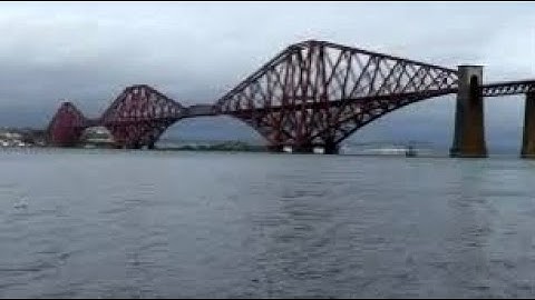Railway Bridge Firth Of Forth On History Visit To South Queensferry Scotland