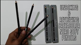 Unboxing And Reviewing Cretacolor Nero Soft Pencils screenshot 4